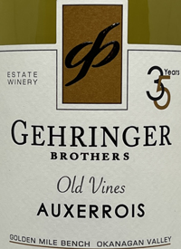Gehringer Brothers Old Vines Auxerroistext