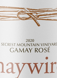 Haywire Gamay Noir Rosé Secrest Mountain Vineyardtext