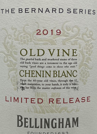 Bellingham The Bernard Series Old Vine Chenin Blanctext