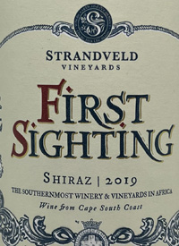Strandveld Vineyards First Sighting Shiraztext
