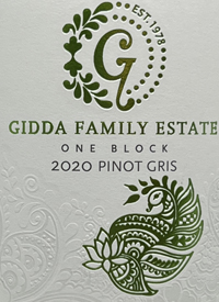 Gidda Family Estate One Block Pinot Gristext