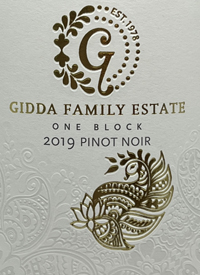 Gidda Family Estate One Block Pinot Noirtext