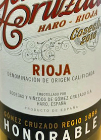 Gómez Cruzado Rioja Honorabletext