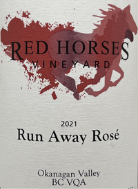 Red Horses Vineyard Run Away Rosétext
