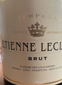 Champagne Etienne Leclair Bruttext