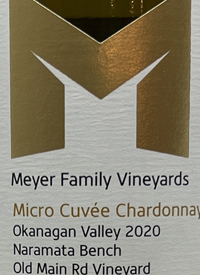 Meyer Family Vineyards Chardonnay Micro Cuvée Old Main Rd Vineyardtext