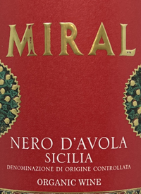 Miral Nero d'Avola Organic Winetext