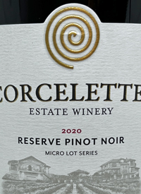 Corcelettes Reserve Pinot Noir Micro Lot Seriestext