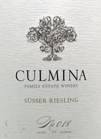 Culmina Family Estate Susser Riesling No. 018text