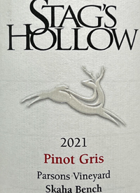 Stag's Hollow Pinot Gris Parson's Vineyardtext