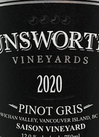Unsworth Vineyards Pinot Gris Saison Vineyardstext