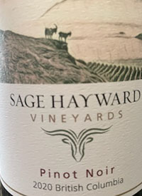 Sage Hayward Vineyards Pinot Noirtext