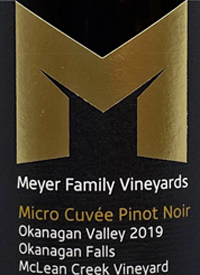 Meyer Family Vineyards Pinot Noir Micro Cuvée McLean Creek Vineyardstext