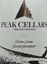Peak Cellars Broken Granite Gewürztraminertext