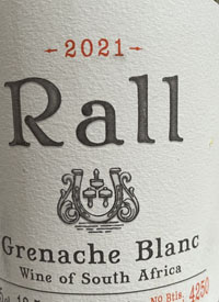 Rall Wines Grenache Blanctext