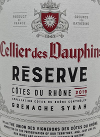 Cellier des Dauphins Reserve Côtes du Rhônetext