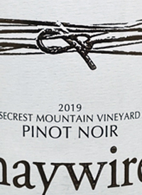 Haywire Pinot Noir Secrest Mountain Vineyardtext