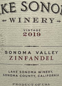 Lake Sonoma Zinfandeltext