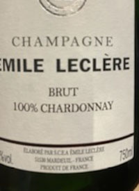 Champagne Emile Leclerc Blanc de Blancstext