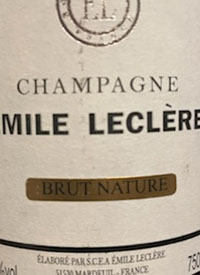 Champagne Emile Leclere Brut Naturetext