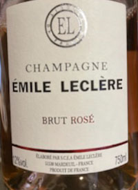 Champagne Emile Leclere Rosétext