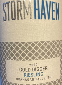 Storm Haven Gold Digger Rieslingtext