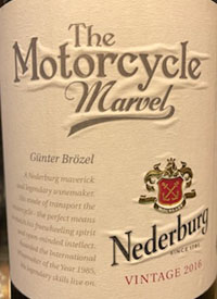 Nederburg The Motorcycle Marveltext