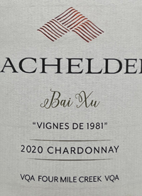 Bachelder Bai Xu Vignes de 1981 Chardonnaytext