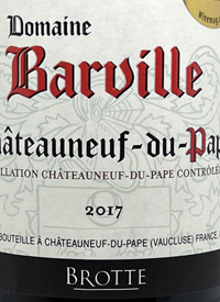 Brotte Chateauneuf-du-Pape Domaine Barvilletext