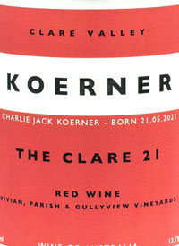 Koerner The Clare Red Winetext