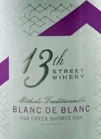 13th Street Winery Blanc de Blancstext