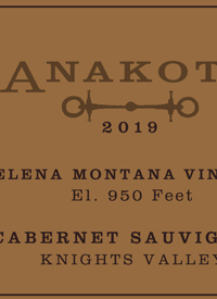 Anakota Cabernet Sauvignon Helena Montana Vineyard El. 950 Feettext