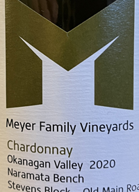 Meyer Family Vineyards Chardonnay Stevens Block Old Main Road Vineyardtext