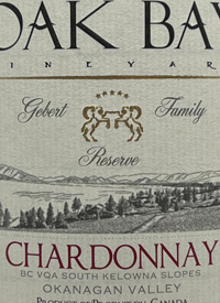 Oak Bay Vineyard Gebert Family Reserve Organic Chardonnaytext