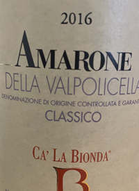 Ca' La Bionda Amarone Della Valpolicella Classicotext