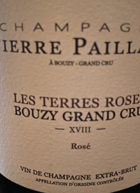 Champagne Pierre Paillard Les Terres Roses Bouzy Grand Cru Rosé XVIIItext