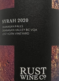 Rust Wine Co Lost Horn Vineyard Syrahtext