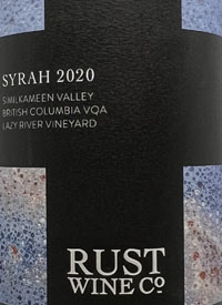 Rust Wine Co Lazy River Vineyard Syrahtext