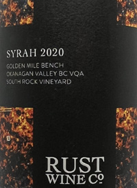 Rust Wine Co. South Rock Vineyard Syrahtext