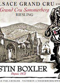 Justin Boxler Riesling Sommerberg Grand Crutext