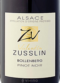 Domaine Valentin Zusslin Pinot Noir Bollenbergtext
