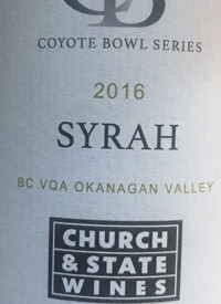 Church & State Wines Syrah Coyote Bowl Vineyardtext