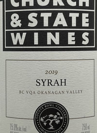 Church & State Wines Syrah Coyote Bowl Vineyardtext