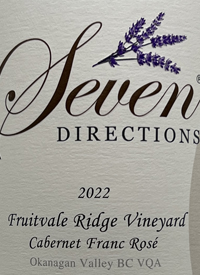 Seven Directions Fruitvale Ridge Vineyard Cabernet Franc Rosétext