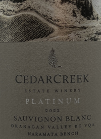 CedarCreek Platinum Naramata Bench Sauvignon Blanctext