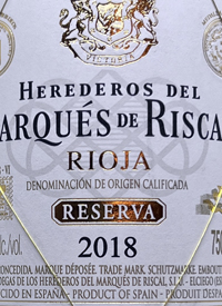 Marqués de Riscal Rioja Reservatext