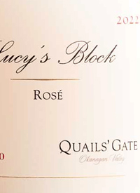 Quails' Gate Rosé Lucy's Blocktext