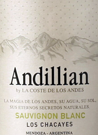 La Coste de Los Andes Andillian Sauvignon Blanctext