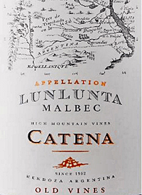 Catena Malbec Lunlunta Vineyardstext