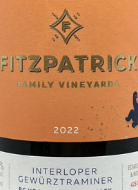 Fitzpatrick Family Vineyards Interloper Gewurztraminertext